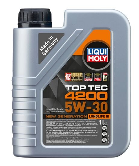 Liqui Moly 5W-30 Motor Yağı Toptec 4200 New Generation 1 Lt